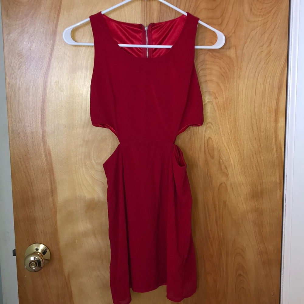 Tobi red cutout dress!